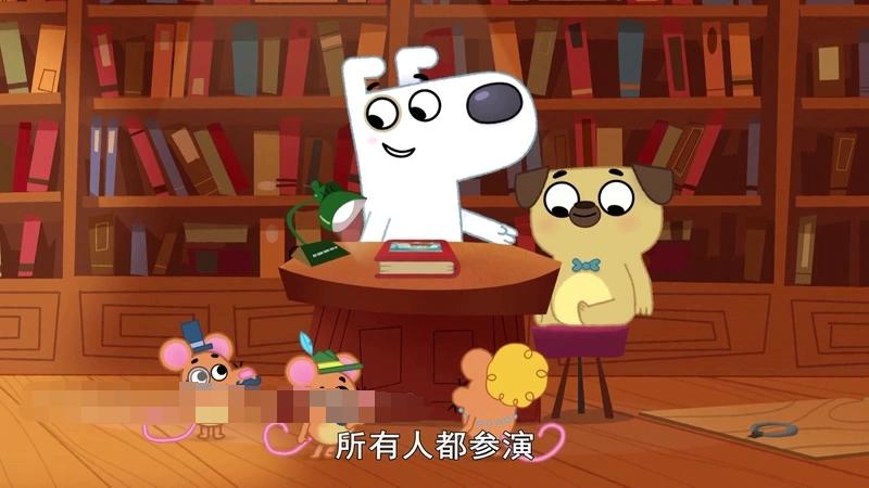 [动画片]《狗狗爱读书 Dog Loves Books》[1080P/MP3下载][第一季全52集/英语中字][3.16G][百度网盘]插图1