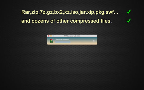 [RAR Extractor  The Unarchiver Pro for mac][v6.4.7激活版][简单小巧的压缩软件]插图3