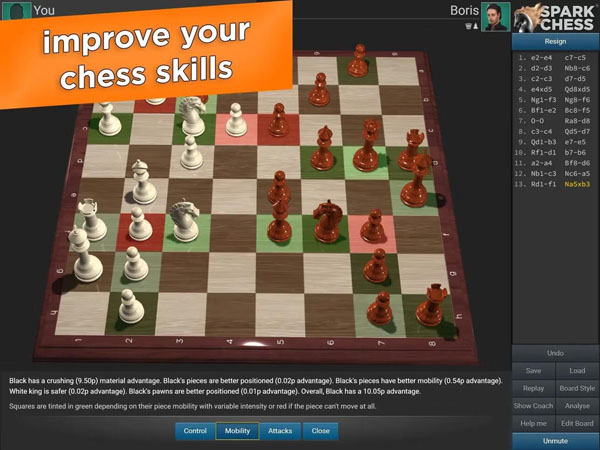 [国际象棋 SparkChess for Mac v14.0.3 英文原生版][益智解谜]插图3
