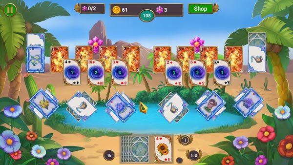 [纸牌游戏：花园故事 Solitaire Quest: Garden Story for Mac v1.1 英文原生版][益智解谜]插图3