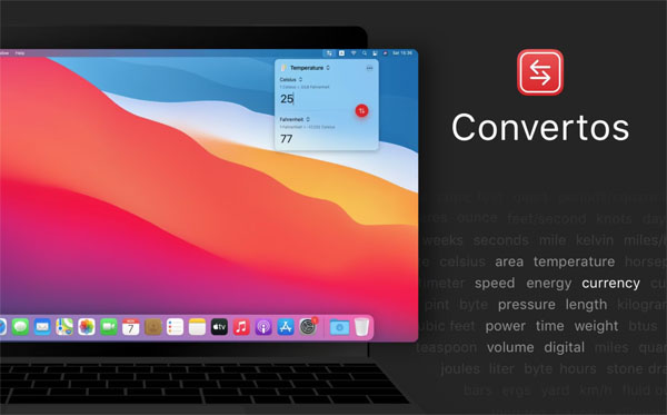 [Convertos for Mac][v2.0.1][激活版][触摸栏单位转换器]插图2