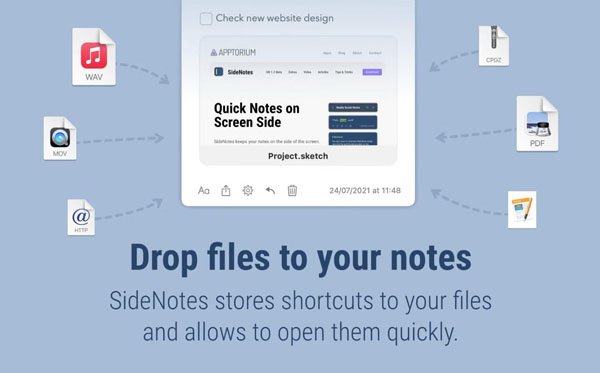 [SideNotes][v1.4.12 for Mac 让你随时在 Mac 屏幕上管理笔记]插图4