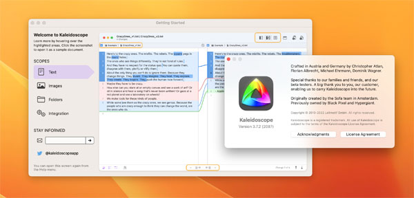 [Kaleidoscope for Mac][v3.8 激活版][图片和文本差异比较工具]插图1