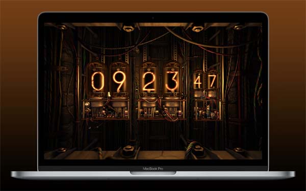 [Digital Clock 3D for Mac][v2.1.1激活版][3D机械时钟动态桌面壁纸]插图3