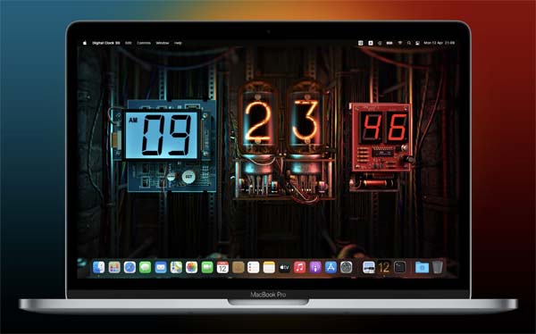 [Digital Clock 3D for Mac][v2.1.1激活版][3D机械时钟动态桌面壁纸]插图2