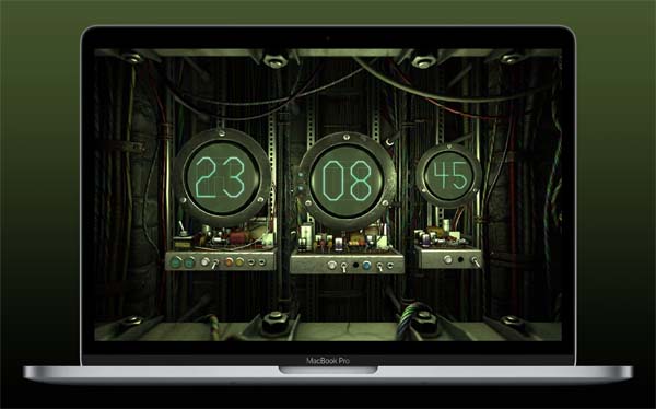 [Digital Clock 3D for Mac][v2.1.1激活版][3D机械时钟动态桌面壁纸]插图4