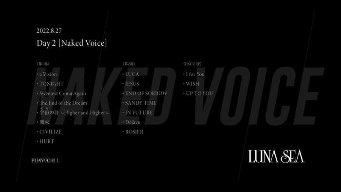 [BD日本演唱会][LUNA SEA – 復活祭 -A NEW VOICE- 日本武道馆 2022.8.26,27][2023] [BDMV 2BD][64.4GB][百度云]插图6