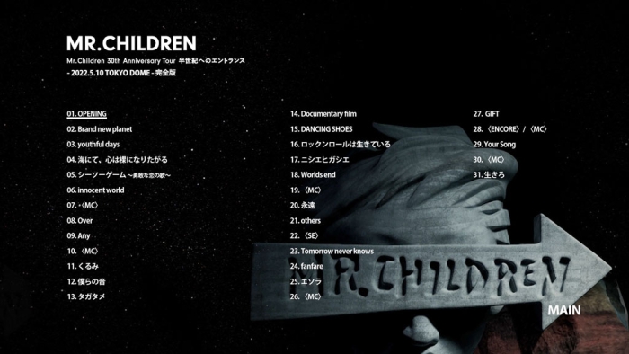 [BD日本演唱会][Mr.Children – Mr.Children 30th Anniversary Tour 半世纪へのエントランス 2023][BDMV 2BD][87.8GB][百度云]插图2