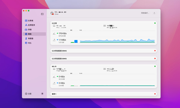 [iStatistica Pro][v5.1 中文破解版][超赞的mac系统监控小部件]插图1