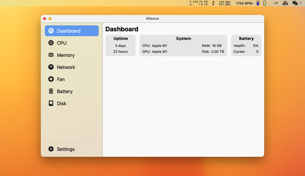 [iGlance for mac][v2.1.0][ 免费和开源的macOS 系统监视器]插图2