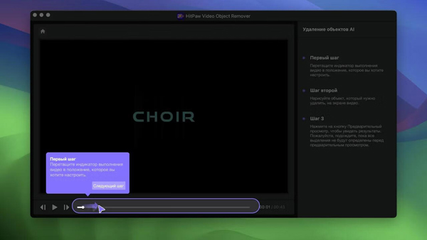 [HitPaw Video Object Remover for Mac][v1.2.0 Ai自动删除视频背景不需要的对象]插图3