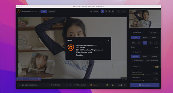 [Topaz Gigapixel AI for Mac][v6.3.3 激活版][图片无损放大软件]插图5