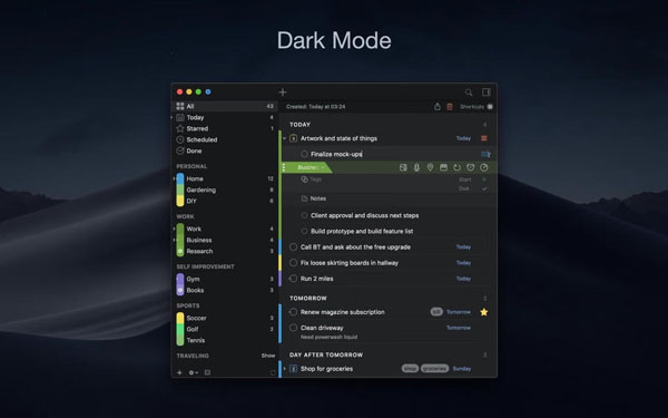 [2Do for Mac][v2.8.1中文激活版][待办事项GTD任务管理]插图4