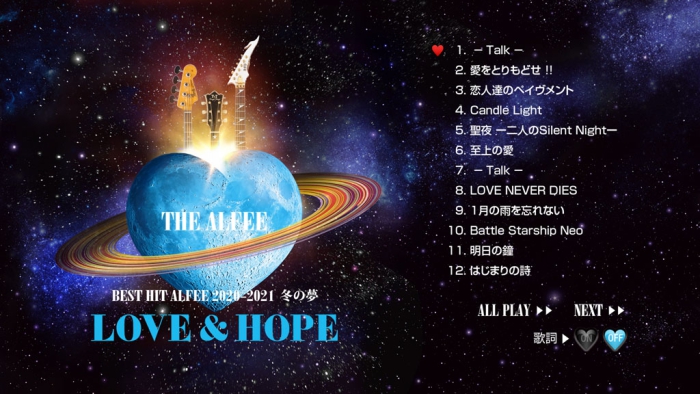 [BD日本演唱会][THE ALFEE – BEST HIT ALFEE 2020-2021 LOVE&HOPE 秋の梦 冬の梦 2021][BDISO 2BD][65.1G][百度云]插图2