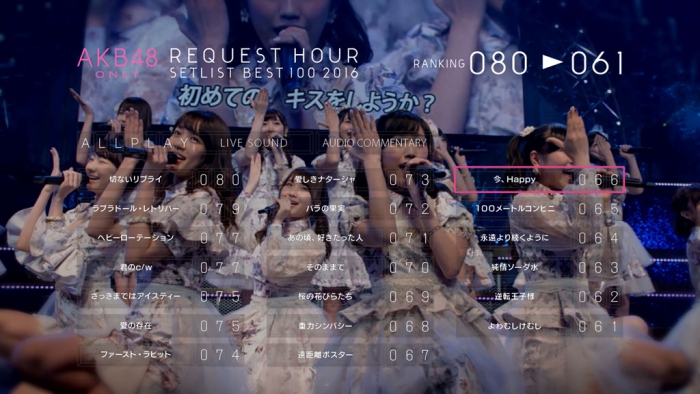 [BD日本演唱会][AKB48单独 Request Hour Setlist Best 100 2016 – AKB48単独リクエストアワー セットリストベスト100 2016][BDISO 6BD][183G][百度云]插图2