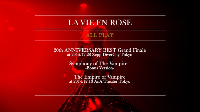 [DB日本演唱会][KAMIJO – LA VIE EN ROSE KAMIJO -20th ANNIVERSARY BEST- Grand Finale Zepp DiverCity Tokyo Limited Edition 2016][BDISO][43.5GB][百度云]插图5