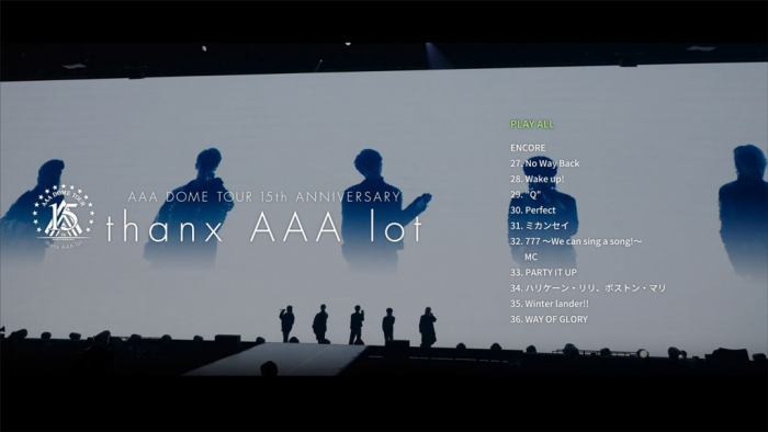 [BD日本演唱会][AAA DOME TOUR 15th ANNIVERSARY -thanx AAA lot- 2022][BDISO 4BD][96.7GB][百度云]插图2