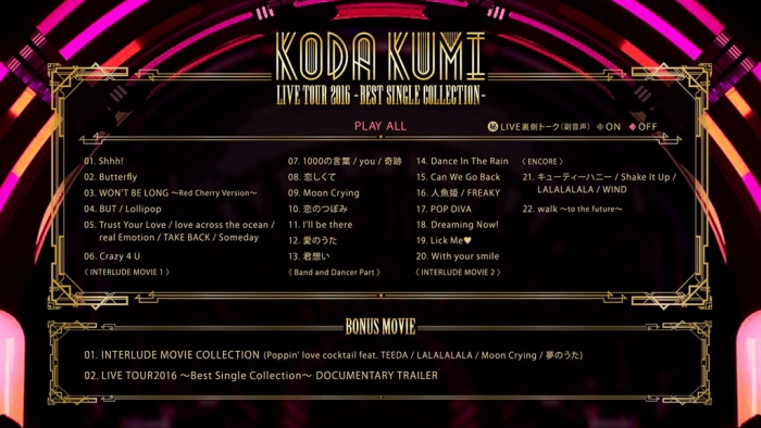 [BD日本演唱会][幸田来未 Koda Kumi Live Tour 2016 ~Best Single Collection][BDISO][36.1GB][百度云]插图4